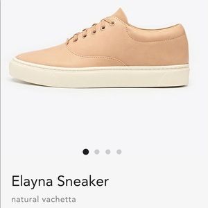 Nisolo Elayna Leather Sneaker in Natural Vachetta
